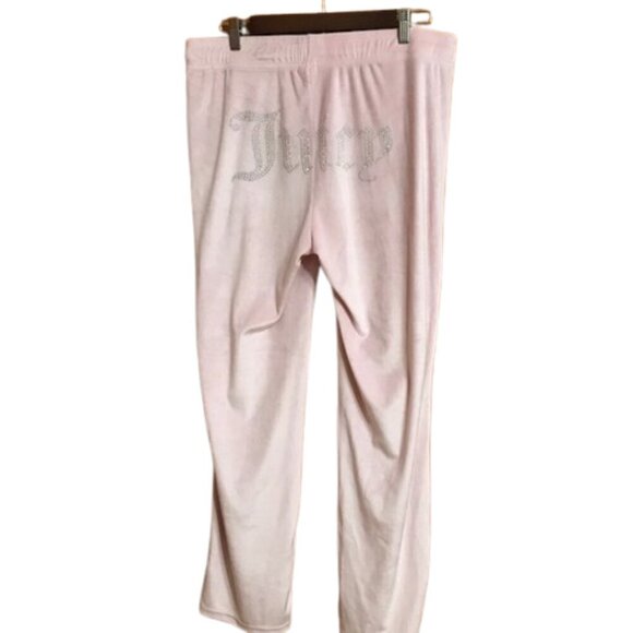Juicy Couture Sleepwear Women's Pink Pajama Hoodie Velour Set size X-Large - Picture 9 of 14